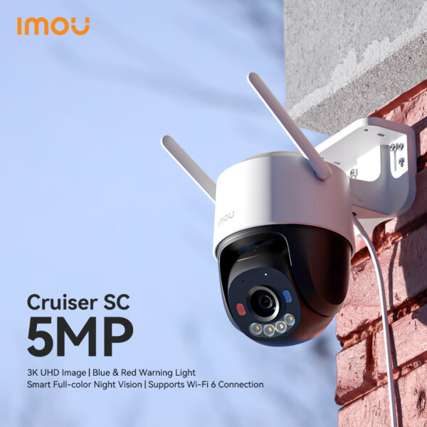CRUISER SC 5MP OUTDOOR WIFI P&T CAMERA IPC-K7FP-5H0WE